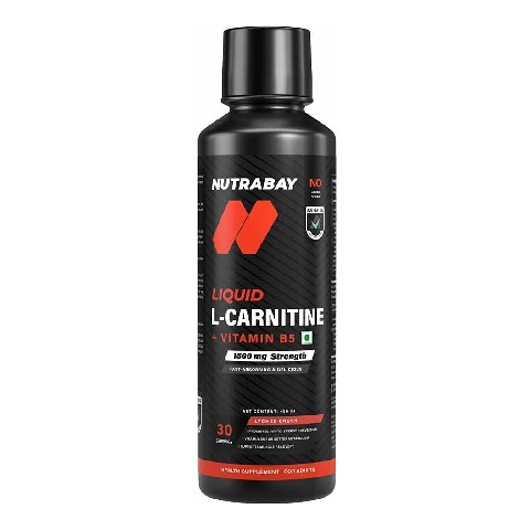 1 - Nutrabay Pro Liquid L-Carnitine + Vitamin B5,  450 ml  Lychee Crush 