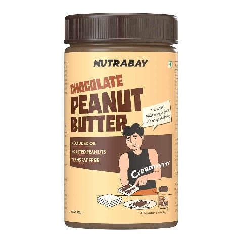 1 - Nutrabay Foods Chocolate Peanut Butter,  750 g  Chocolate Intense, Creamy 