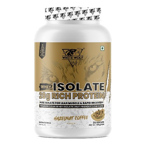 1 - White Wolf Whey Isolate, 2 lb Hazelnut Coffee
