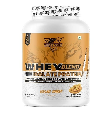 1 - White Wolf Whey Blend,  4.4 lb  Kesar Rabri 