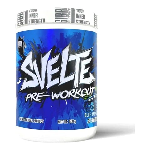 2 - Gibbon Nutrition Svelte Pre-Workout,  1.1 lb  Blue Raspberry 