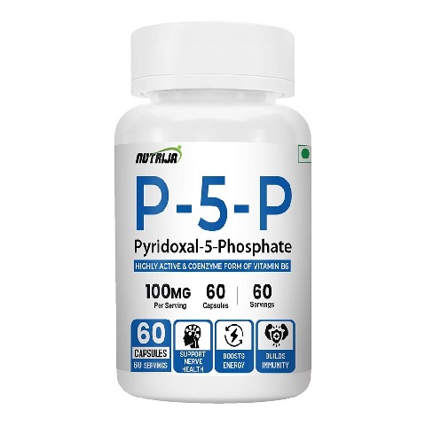 1 - NutriJa P5P (Pyridoxal-5-Phosphate) 100mg,  60 capsules 
