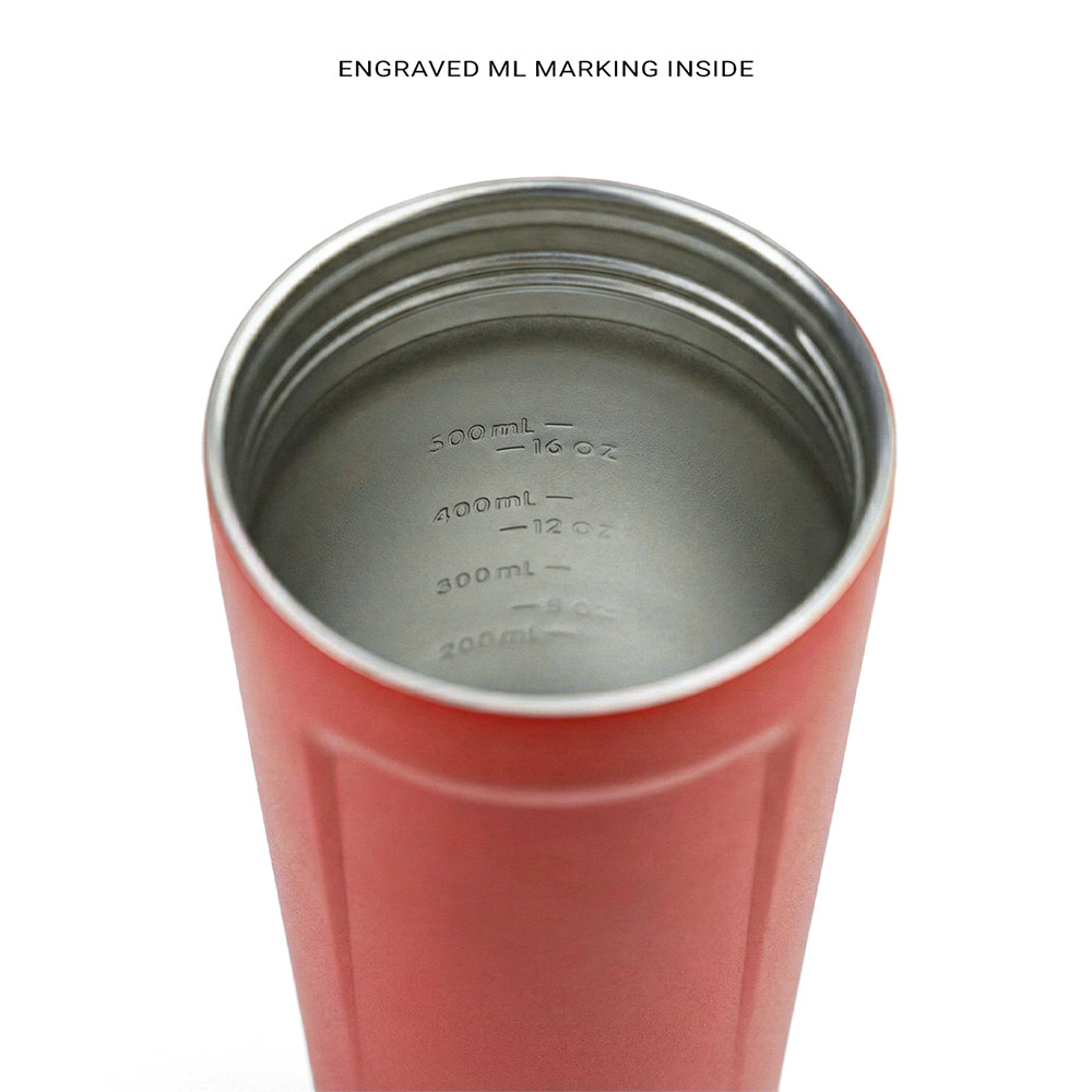 3 - MuscleBlaze ARC Steel shaker series,  Red Forge  600 ml