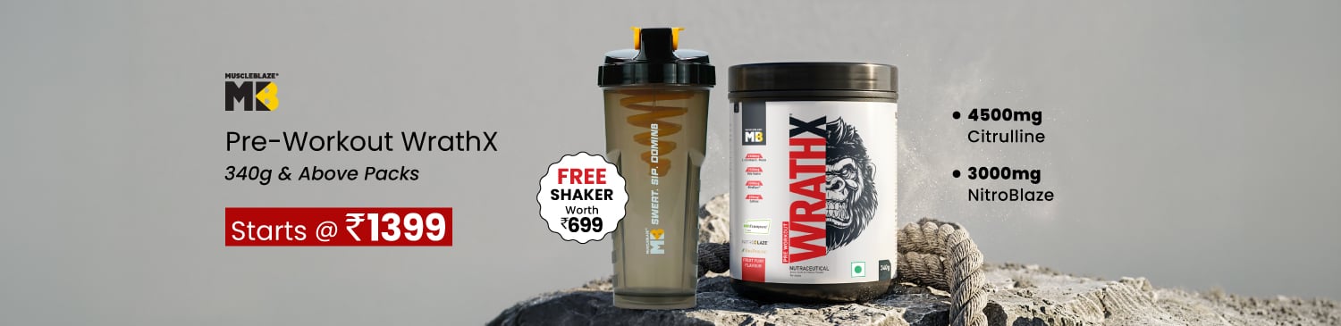 MB WrathX 340g and above Range | Starts @ 1399 With Free Shaker