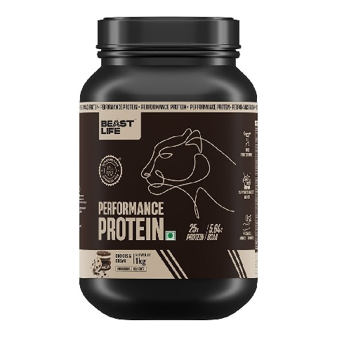 1 - BeastLife Performance Protein,  2.2 lb  Cookies & Cream 