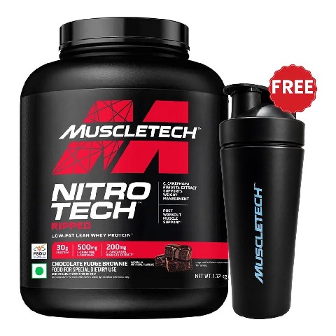 MuscleTech Performance Series NitroTech Ripped,  3.8 lb  Chocolate Fudge Brownie 