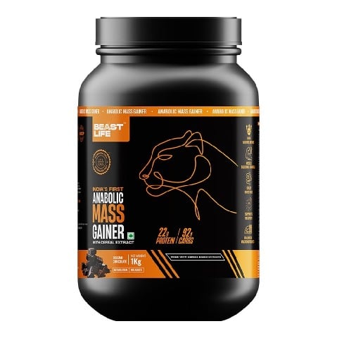1 - BeastLife Anabolic Mass Gainer, 2.2 lb Belgian Chocolate