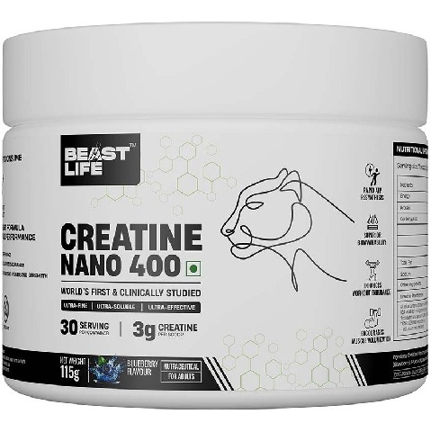 1 - BeastLife Creatine Nano 400, Blueberry 0.25 lb