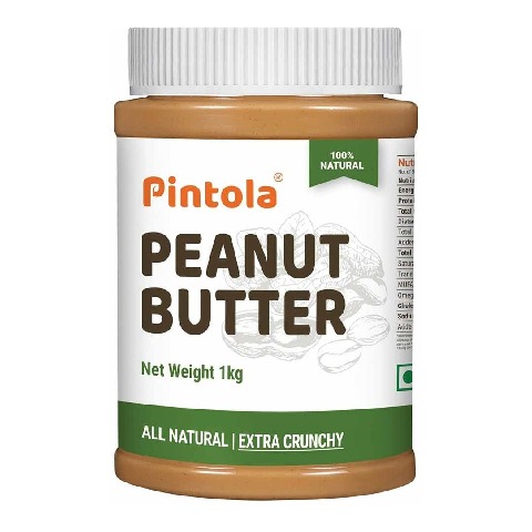 1 - Pintola All Natural Peanut Butter, 1 kg Extra Crunchy