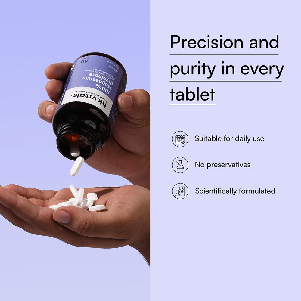 8 - HK Vitals 100% Magnesium Glycinate,  60 tablet(s)