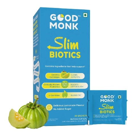 1 - Good Monk Slimbiotics, 30 sachets/pack Lemonade