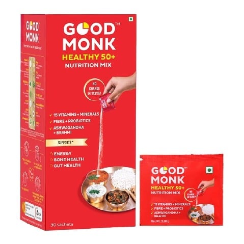 1 - Good Monk Healthy 50+ Nutrition Mix, Unflavoured 30 sachets/pack