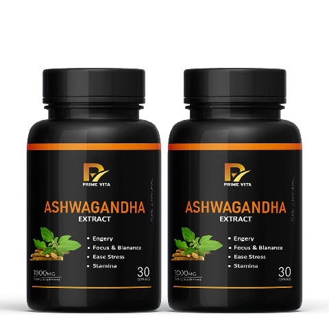 1 - PRIME VITA Ashwagandha Extract 1000mg, 60 capsules