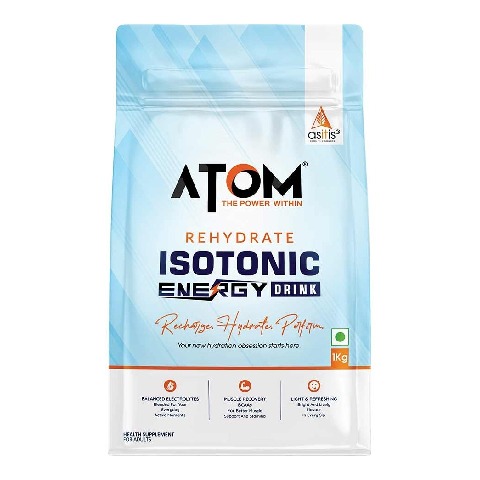 1 - AS-IT-IS Nutrition ATOM Rehydrate Isotonic Energy Drink, 2.2 lb Beachy Burst