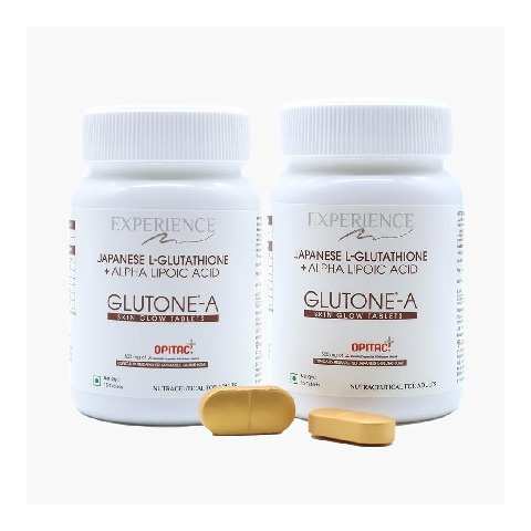 1 - Glutone A Japanese L-Glutathione with Alpha Lipoic Acid,  for Glowing Skin (Pack of 2)  15 tablet(s) 