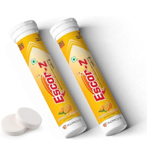 1 - Escor-Z Effervescent, 20 tablet(s) Orange Pack of 2