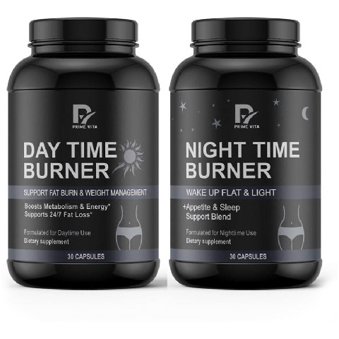 12 - PRIME VITA Day & Night Time Burner Combo, 60 capsules Unflavoured