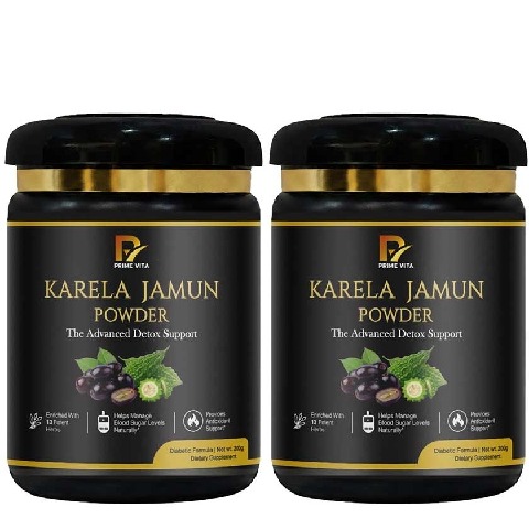 1 - PRIME VITA Karela Jamun Powder with 13 Potent Herbs, 400 g