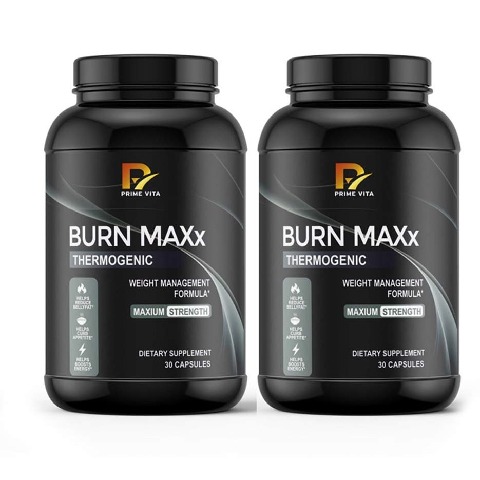 15 - PRIME VITA Burn Maxx Thermogenic, 30 capsules Unflavoured (Pack of 2)