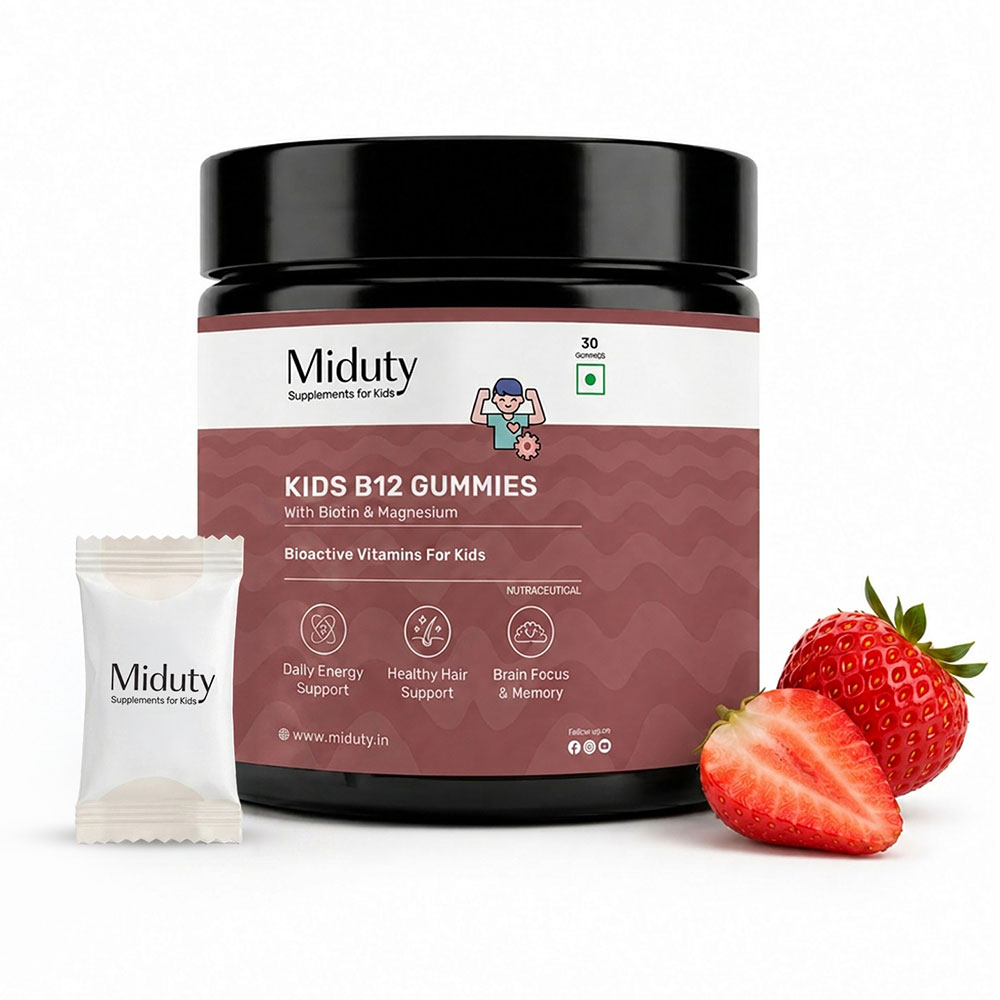 Miduty Kids B12, 30 gummies Strawberry-image-12