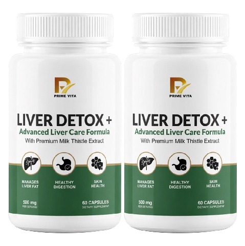 1 - PRIME VITA Liver Detox+ Advanced Liver Care Formula 500mg, 120 capsules
