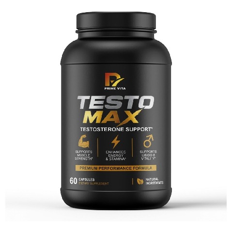 1 - PRIME VITA Testo Max,  60 capsules  Unflavoured 