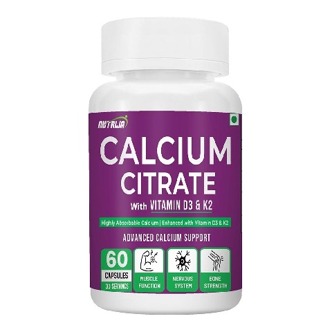 1 - NutriJa Calcium Citrate,  60 capsules  Unflavoured 