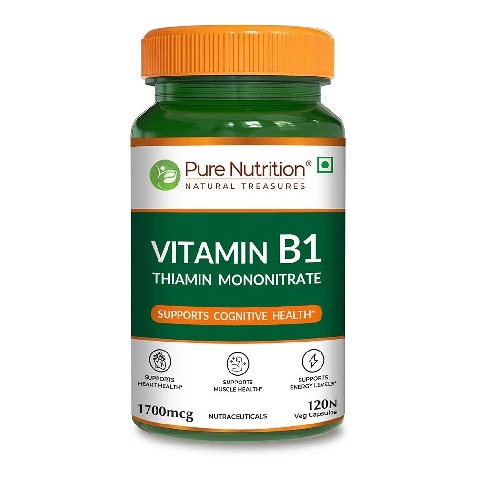 1 - Pure Nutrition Vitamin B1, Unflavoured 120 veggie capsule(s)