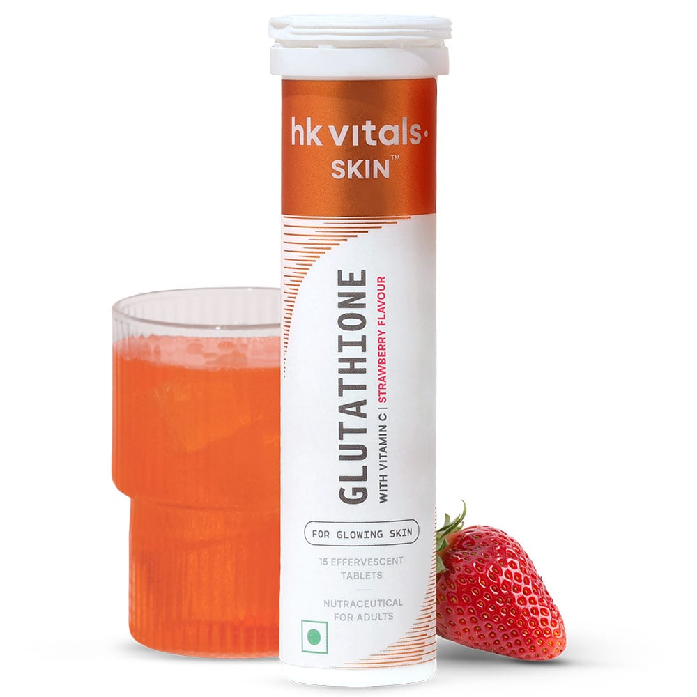 HealthKart HK Vitals Glutathione Effervescent, Strawberry 15 tablet(s)