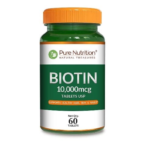 1 - Pure Nutrition Biotin 10000 mcg, 60 tablet(s) Unflavoured
