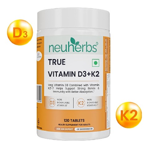 1 - Neuherbs True Vitamin D3 + K2, 120 tablet(s) Unflavoured
