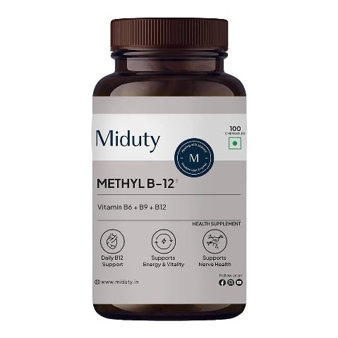 1 - Miduty Methyl B-12 & Folate, 100 chewable tablet(s) Unflavoured