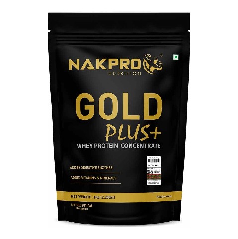 1 - Nakpro Gold Plus+ Whey Protein Concentrate,  2.2 lb  Malai Kulfi 