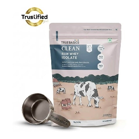 TrueBasics Clean Raw Whey Isolate, 2.2 lb Unflavoured