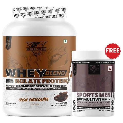 White Wolf Whey Blend,  4.4 lb  Irish Chocolate 