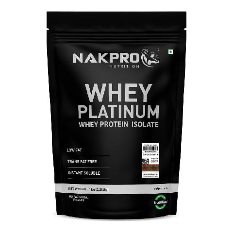 1 - Nakpro Whey Platinum Whey Protein Isolate, 2.2 lb Chocolate