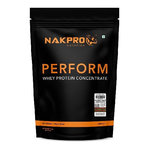 1 - Nakpro Perform Whey Protein Concentrate, 2.2 lb Double Rich Chocolate