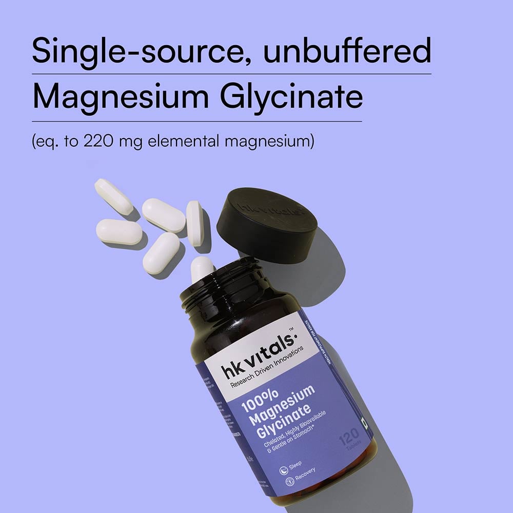 4 - HK Vitals 100% Magnesium Glycinate,  120 tablet(s)