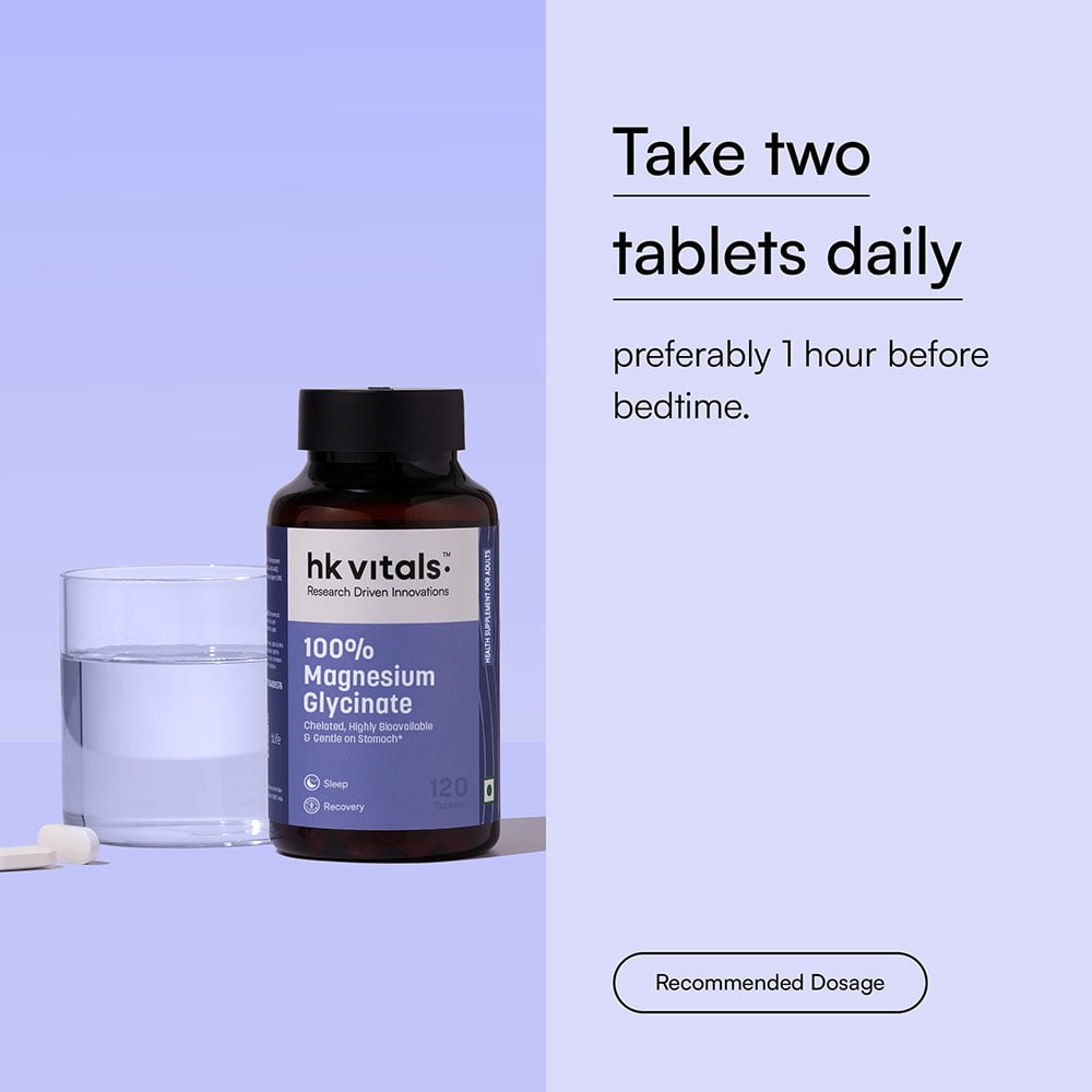 9 - HK Vitals 100% Magnesium Glycinate,  120 tablet(s)