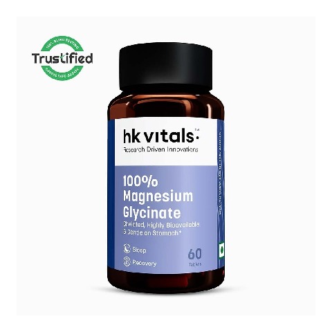 1 - HealthKart HK Vitals 100% Magnesium Glycinate, Unflavoured 60 tablet(s)