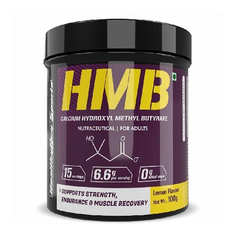 1 - HealthyHey Sports HMB Calcium Hydroxyl Methyl Butyrate Flavour Lemon,  100 g 
