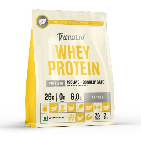 1 - TruNativ Pro Blend Whey Protein, 2 lb Banana