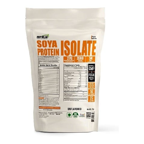 NutriJa Soya Protein Isolate 90%, 1 lb Unflavoured