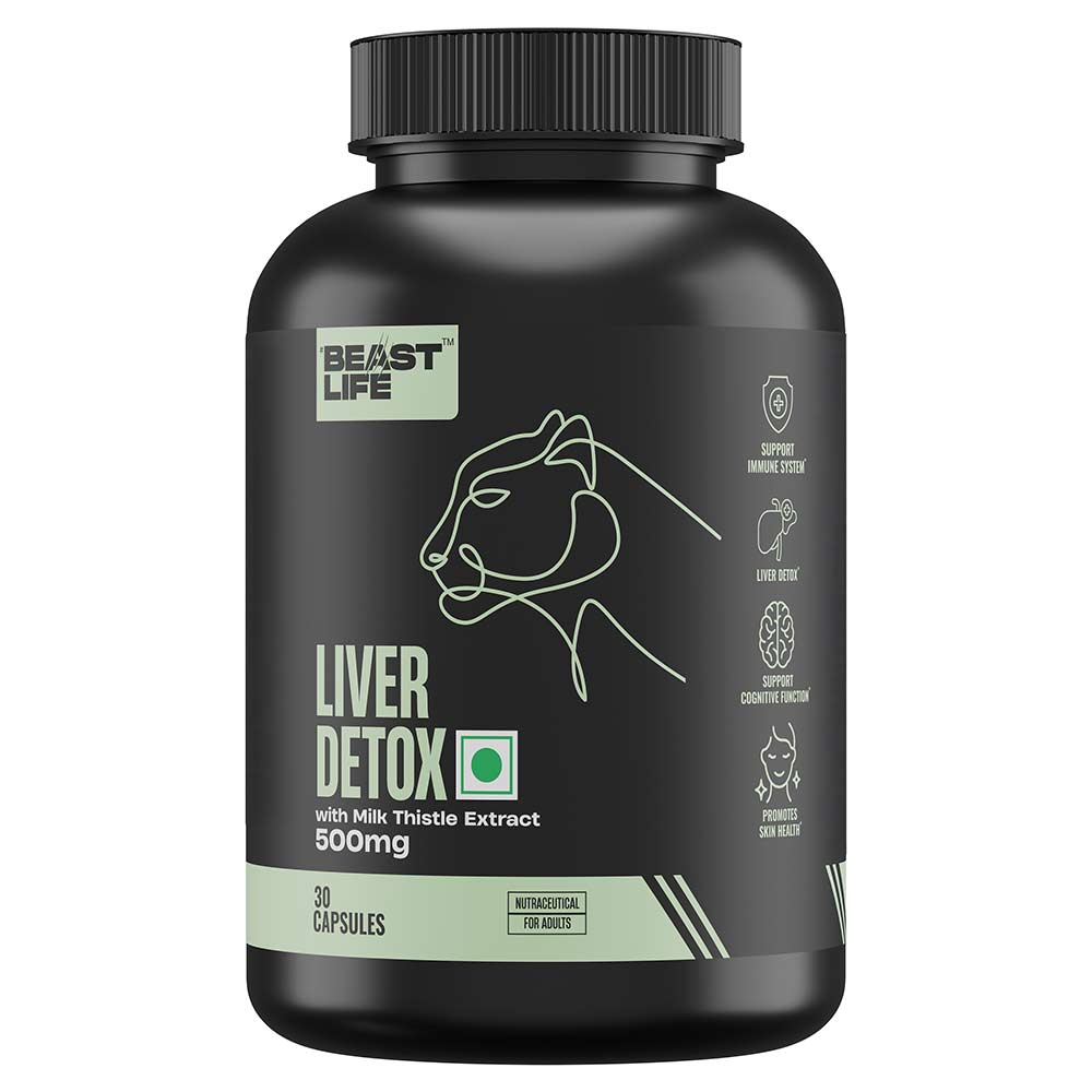 BeastLife Liver Detox with Milk Thistle 500mg, 30 capsules-image-40