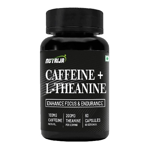 1 - NutriJa Caffeine 100mg + L-Theanine 200mg,  60 capsules 