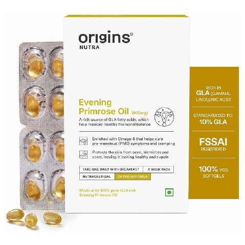 1 - Origins Nutra Evening Primrose Oil 500mg,  28 softgels 