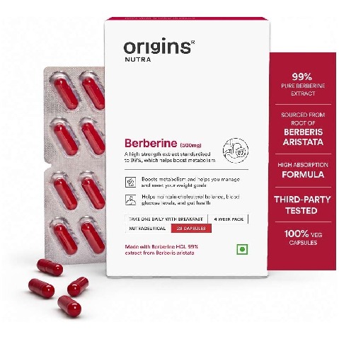 1 - Origins Nutra Berberine 500mg, 28 capsules