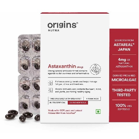 1 - Origins Nutra Astaxanthin 4mg,  28 softgels 
