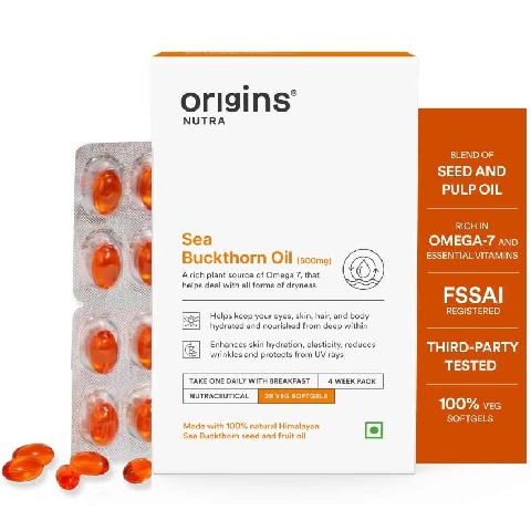 1 - Origins Nutra Sea Buckthorn Oil 500mg,  28 softgels 
