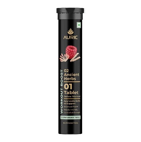 1 - Auric Workout Boost Effervescent,  15 tablet(s)  Unflavoured 